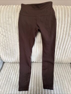 lululemon athletica Women’s Espresso Brown Ribbed Leggings